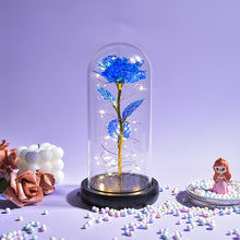 Load image into Gallery viewer, Glass Preserved Rose Galaxy Rose LED Light Artificial Flowers Gifts for Women
