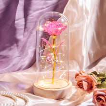 Load image into Gallery viewer, Glass Preserved Rose Galaxy Rose LED Light Artificial Flowers Gifts for Women
