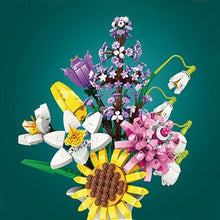 Load image into Gallery viewer, Toy Gift Building Block Bouquet Model Brick Valentine's Day Romantic Flower Home Bonsai Decoration DIY Building Block Toy
