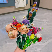 Load image into Gallery viewer, Toy Gift Building Block Bouquet Model Brick Valentine's Day Romantic Flower Home Bonsai Decoration DIY Building Block Toy
