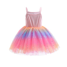 Load image into Gallery viewer, Rainbow Unicorn Princess Dress Cake Mesh Tutu Prom Gown for Kids Children Wedding Evening Formal Party Pageant Vestidos
