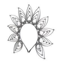Load image into Gallery viewer, Gold Spike Halo Crown Headpiece Fairy Lolita Women Sunburst Elf Wedding Bridals PLASTIC ZIP TIE Wrap Hair Band Headdress
