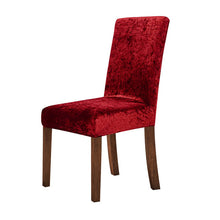 Load image into Gallery viewer, Cheap Velvet Dining Chair Cover Elastic Stretch Chair Slipcover
