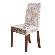 Load image into Gallery viewer, Cheap Velvet Dining Chair Cover Elastic Stretch Chair Slipcover
