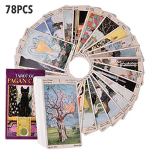 Load image into Gallery viewer, Golden Art Nouveau Tarot CARDS Deck BOARD GAMES
