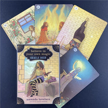 Load image into Gallery viewer, Golden Art Nouveau Tarot Tarot Cards Board Game Cards English Divination Tarot Holiday Family Gift Party Playing Card
