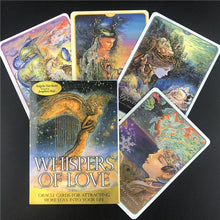 Load image into Gallery viewer, Golden Art Nouveau Tarot Tarot Cards Board Game Cards English Divination Tarot Holiday Family Gift Party Playing Card
