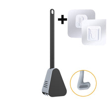 Load image into Gallery viewer, Golf Silicone Toilet Brushes With Holder Set Long Handled Toilet Cleaning Brush Black Modern Hygienic Bathroom Accessories

