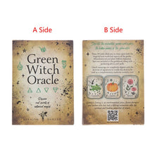 Load image into Gallery viewer, Green Witch Oracle Cards Tarot Prophecy Divination Deck Family Party Board Game Beginners Cards

