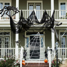 Load image into Gallery viewer, Creepy Cloth for Halloween Decoration Window Table Door Net Spooky Fancy Dress Party Decor Halloween Black Gauze for Home Decor
