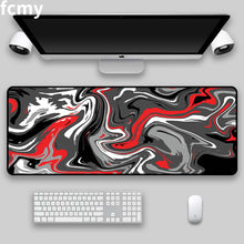 Load image into Gallery viewer, Large Gaming Mousepad Art Strata Liquid Mouse Pad Compute Mouse Mat Gamer Stitching Desk Mat XXL for PC Keyboard Mouse Carpet
