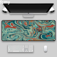 Load image into Gallery viewer, Large Gaming Mousepad Art Strata Liquid Mouse Pad Compute Mouse Mat Gamer Stitching Desk Mat XXL for PC Keyboard Mouse Carpet
