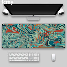 Load image into Gallery viewer, Large Gaming Mousepad Art Strata Liquid Mouse Pad Compute Mouse Mat Gamer Stitching Desk Mat XXL for PC Keyboard Mouse Carpet
