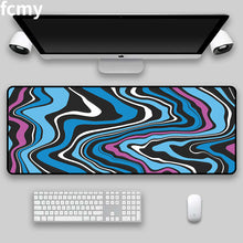 Load image into Gallery viewer, Large Gaming Mousepad Art Strata Liquid Mouse Pad Compute Mouse Mat Gamer Stitching Desk Mat XXL for PC Keyboard Mouse Carpet
