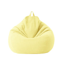 Load image into Gallery viewer, Large Small Lazy Sofas Cover Chairs without Filler Linen Cloth Lounger Seat Bean Bag Pouf Puff Couch Tatami Living Room Beanbags
