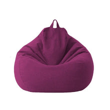 Load image into Gallery viewer, Large Small Lazy Sofas Cover Chairs without Filler Linen Cloth Lounger Seat Bean Bag Pouf Puff Couch Tatami Living Room Beanbags
