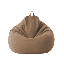 Load image into Gallery viewer, Large Small Lazy Sofas Cover Chairs without Filler Linen Cloth Lounger Seat Bean Bag Pouf Puff Couch Tatami Living Room Beanbags
