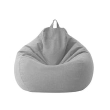 Load image into Gallery viewer, Large Small Lazy Sofas Cover Chairs without Filler Linen Cloth Lounger Seat Bean Bag Pouf Puff Couch Tatami Living Room Beanbags
