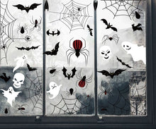 Load image into Gallery viewer, Big Removable Happy Halloween Stickers Blood Hands Halloween Decorations for Home Bathroom Toilet Horror Windows Wall Stickers
