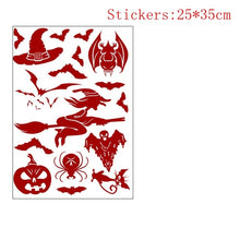 Load image into Gallery viewer, Big Removable Happy Halloween Stickers Blood Hands Halloween Decorations for Home Bathroom Toilet Horror Windows Wall Stickers

