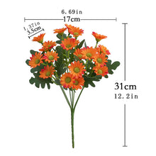 Load image into Gallery viewer, 5pcs Artificial Flowers  Plants  31cm Sun Flower Colorful  Small Daisy Silk Home  Garden Decoration Chrysanthemum Wedding DIY Party
