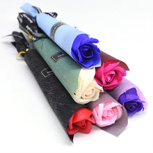Load image into Gallery viewer, 10/5Pcs Soap Rose Bouquet Valentines Day Gift for Fridend Wedding Bouquet Home Decorations Holding Artificial Rose Flowers
