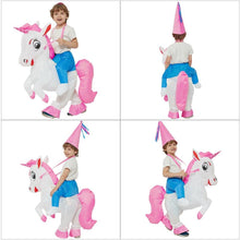 Load image into Gallery viewer, Velociraptor T REX Mascot Inflatable Costume For Kids Anime Halloween Costumes Dinosaur Birthday Gift For Party Cosplay Blow Up
