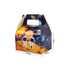 Load image into Gallery viewer, 12pcs/lot Candy Box Cake Box Gift Bags Kids Astronaut Solar Space Theme Party Baby Shower Party Decoration Party Favor Supplies

