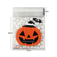 Load image into Gallery viewer, 50/100Pcs Leuke Cartoon Snoep Zakken Halloween Koekje Taart Tassen Party Decorating Plastic Zak Gunsten Verjaardag Pouch levert
