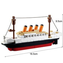Load image into Gallery viewer, Model Brick Building Block Cruise Titanic and USS Constitution Educational Bricks Toy
