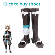 Load image into Gallery viewer, Genshin Impact Gorou Cosplay Costume Gorou Cosplay Costume Men Blue Fox Boy Costume Halloween Pants Tail Ears Full Set
