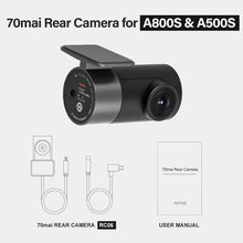 Load image into Gallery viewer, 70mai Rear Cam for 70mai 4K Dash Cam 70mai A800 4K Car DVR Rearview cam 70mai Pro Plus +  RC06 for A800S &amp; A500S
