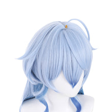 Load image into Gallery viewer, Game Genshin Impact Ganyu Cosplay Wig Blue 80cm Heat Resistant Synthetic Hair Party Wigs
