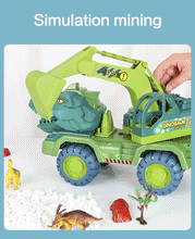Load image into Gallery viewer, Car Toy Dinosaurs Transport Car Carrier Truck Toy Pull Back Vehicle Toy with Dinosaur Gift for Children
