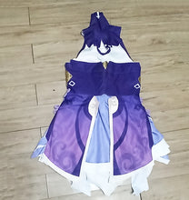Load image into Gallery viewer, Game Genshin Impact Keqing Cosplay Costumes Genshin Ke Qing Impact Halloween Keqing Ponytails Mixed Purple Cosplay
