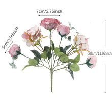 Load image into Gallery viewer, Hydrangea Roses Artificial Flowers for Home Wedding Decorations
