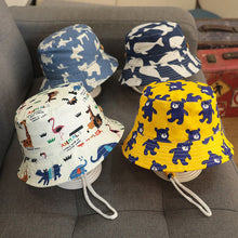 Load image into Gallery viewer, Bucket Hats Summer Children UV Protection Panama Sun Hat Kid Camping Fishing Cap Girls Boys Beach Caps 6 months to 12 years
