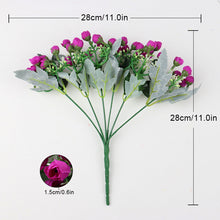 Load image into Gallery viewer, Artificial Flowers Rose Buds Lot Gypsophila Fake Artificial Plant Flower Bouquet For Wedding Home Festation DIY Decoration
