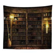 Load image into Gallery viewer, Magic Retro Bookshelf Tapestry Art Wall Hanging Tapestries Bedspread Throw Home Decor
