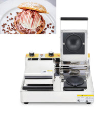 Load image into Gallery viewer, Gelato Panini Press Brioche Burger Commercial Krapfen Warmer Ice Cream Panini Donut Doughnut Pan Machine UFO hamburger make
