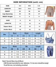 Load image into Gallery viewer, Yoga Bra Shorts  2 Piece Sets Workout Clothes Spandex For Women
