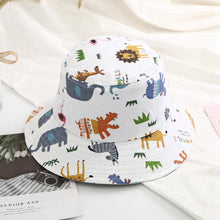 Load image into Gallery viewer, Baby Bucket Hat Children's Summer Caps for Boys Dinosaur Print Panama Hat Children Fisherman Caps Girls Beach Cap Casquette

