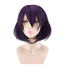 Load image into Gallery viewer, Synthetic Pink Orange Purple Cosplay Wig Heat Resistant Fiber Short Straight  Anime Hair Wigs
