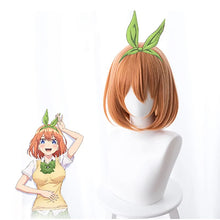 Load image into Gallery viewer, Synthetic Pink Orange Purple Cosplay Wig Heat Resistant Fiber Short Straight  Anime Hair Wigs
