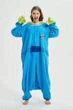 Load image into Gallery viewer, Animal Adult Mike Alien 3 eyes Monster Onesie Kigurumi Pajama Cartoon Little Green Man Family Party Costume Sleepwear
