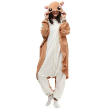 Load image into Gallery viewer, Animal Adults Cat Bear Shark Onesies Pajama Raccoon  Costumes Dragon Jumpsuit Christmas Gift
