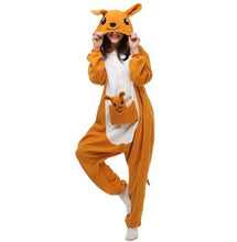 Load image into Gallery viewer, Animal Adults Cat Bear Shark Onesies Pajama Raccoon  Costumes Dragon Jumpsuit Christmas Gift
