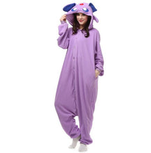 Load image into Gallery viewer, Animal Adults Cat Bear Shark Onesies Pajama Raccoon  Costumes Dragon Jumpsuit Christmas Gift
