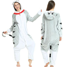 Load image into Gallery viewer, Kigurumi Cheese Cat Onesies Flannel Winter Cartoon Footed Animal Adult Pajamas Family Party Cosplay Costumes Best Gift
