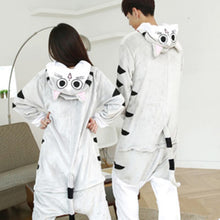 Load image into Gallery viewer, Kigurumi Cheese Cat Onesies Flannel Winter Cartoon Footed Animal Adult Pajamas Family Party Cosplay Costumes Best Gift
